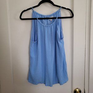 LOFT Holter/Racer back Blouse Beautiful Detailing  Size S